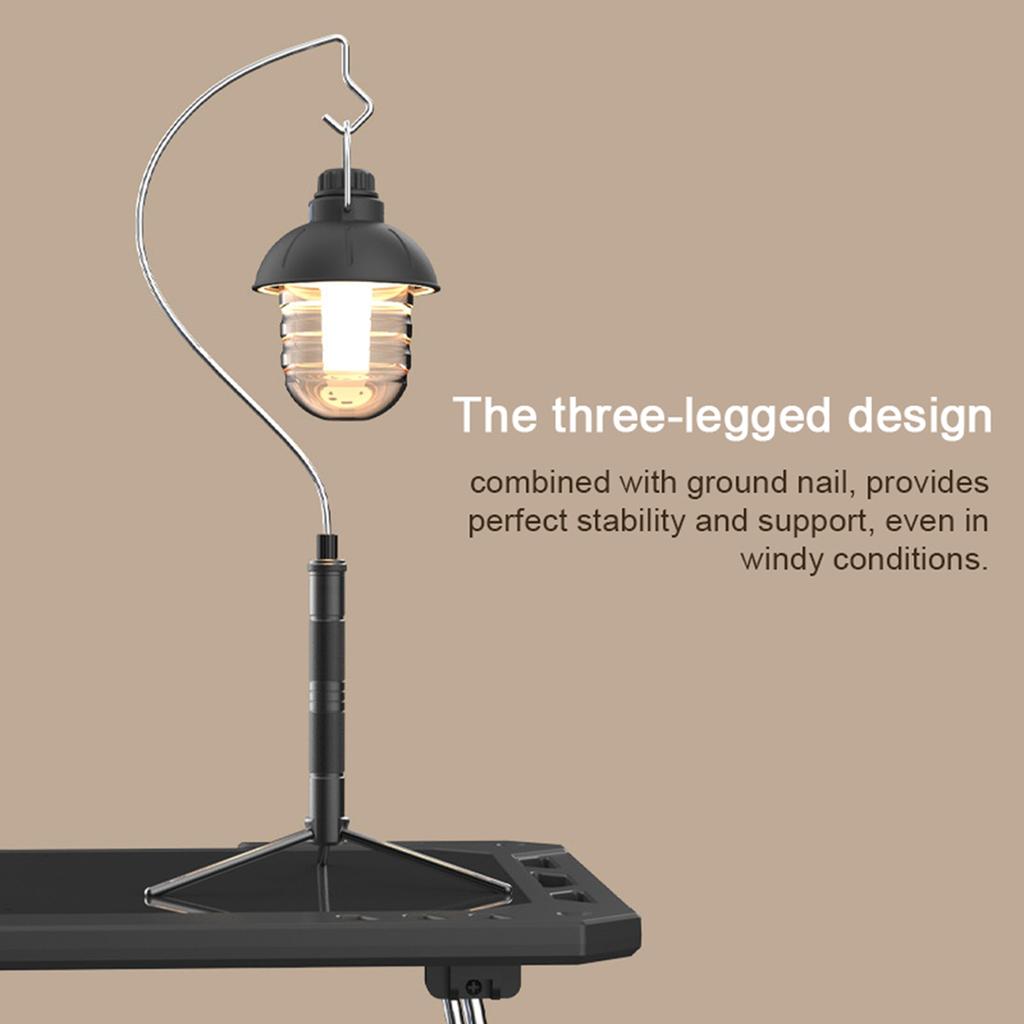 Lightweight Aluminum Alloy Light Holder Detachable Lamp Stand Outdoor Portable Easy To Build Lamp Holder with Tripod Multifunctional Lamp Camera Rack 