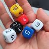 10PCS Acrylic Number Dice 16MM Educational Learning Resources Toys Math Classroom Supplies Board Games Accessories