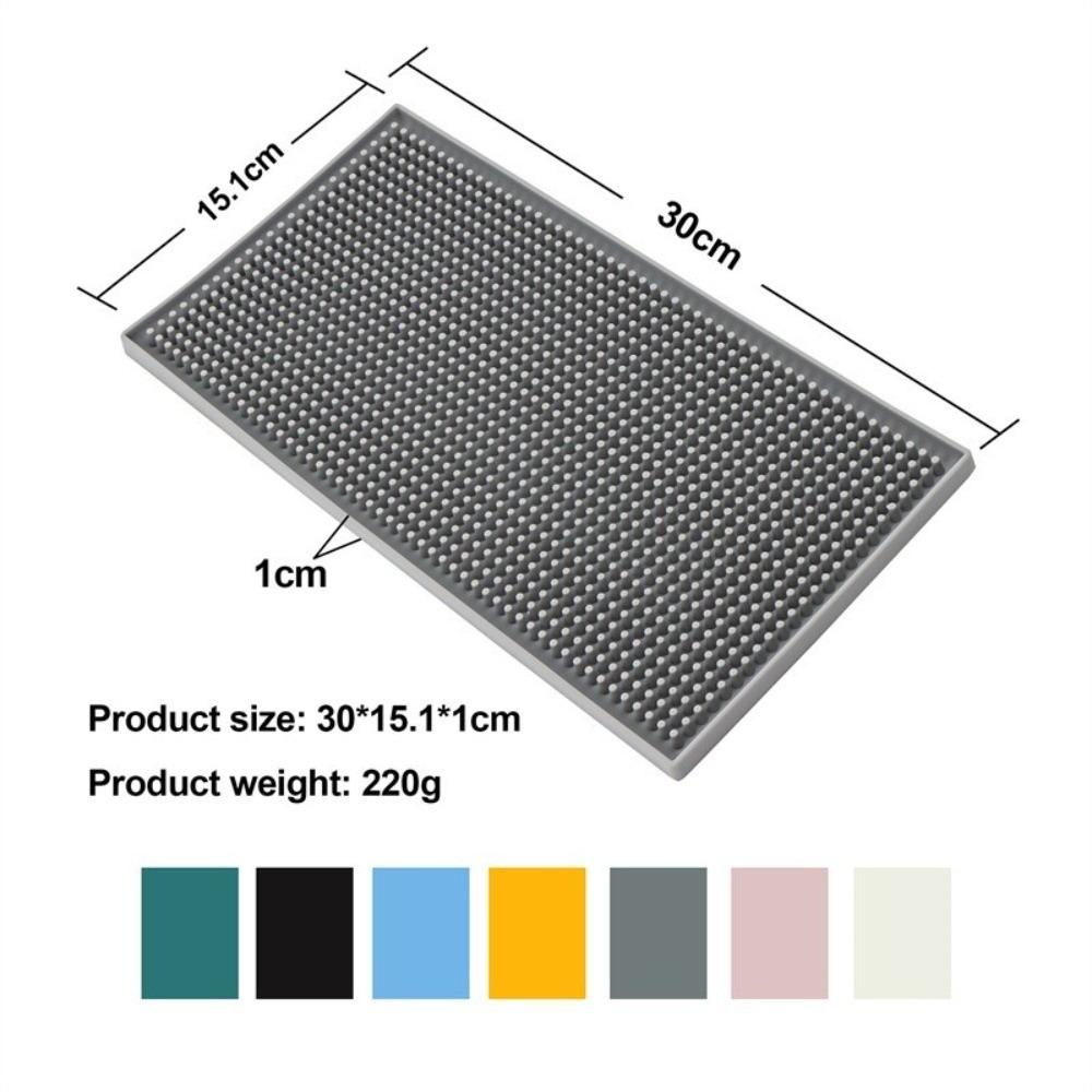 Non-Slip Base Silicone Bar Mat Liquid Absorbent Coffee Spill Mat Countertop Bar Mat  For Bars