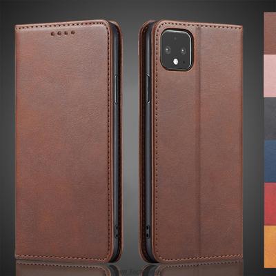 Magnetische Anziehungskraft Ledertasche für Google Pixel 4 XL Pixel4 5,7" 6,3" Holster Flip Cover Tasche Brieftasche Handytaschen Fundas Coque