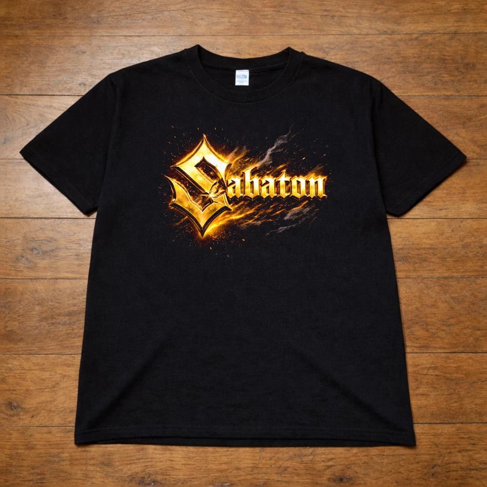 Sabaton Band T Shirt Metal Logo Graphic Tee Adults Kids 2XL