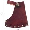 1PC Portable Leather Holder Lanyard Blade Sheath Head Cover For Axe Hatchet