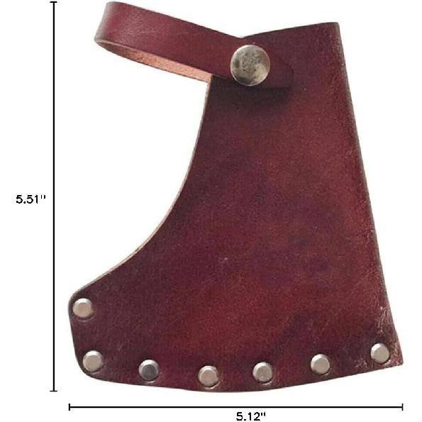 1PC Portable Leather Holder Lanyard Blade Sheath Head Cover For Axe Hatchet