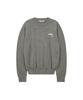 WAIKEI Dolphin Check Applique Crewneck Knit Gray