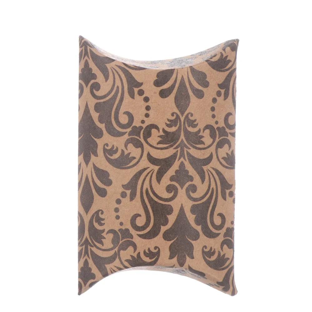 10pcs Hot Sell  Packaging Wedding  Kraft Paper Bag Present Pouch Mini Candy Box  Shape Box