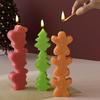 Reusable Holiday Candle Mold Santa Angel Reindeer Silicone Baking Tool For Festive Treats And Home Decoration