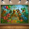 Jurassic Dinosaur Theme Birthday Party Decorations Backdrop Dinosaur Jungle Supplies Background Poster Photography Prop Kid Gift