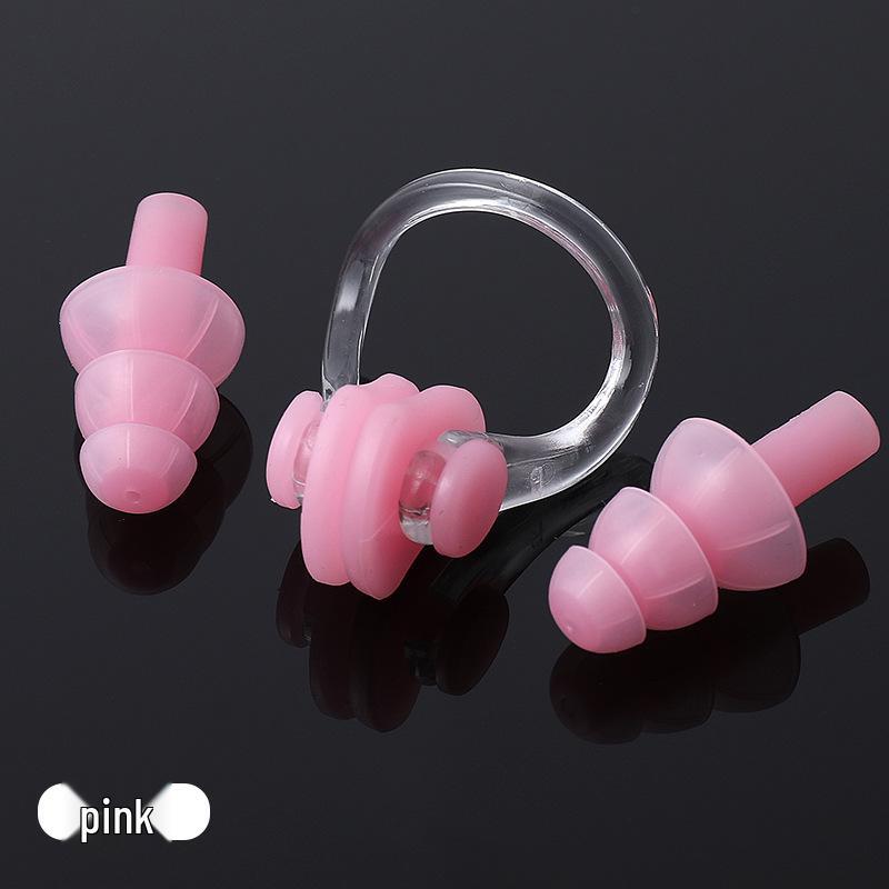 Adult & Child Silicone Swimming Nose Clip and Earplug Set - Waterproof Professional-Grade Accessories