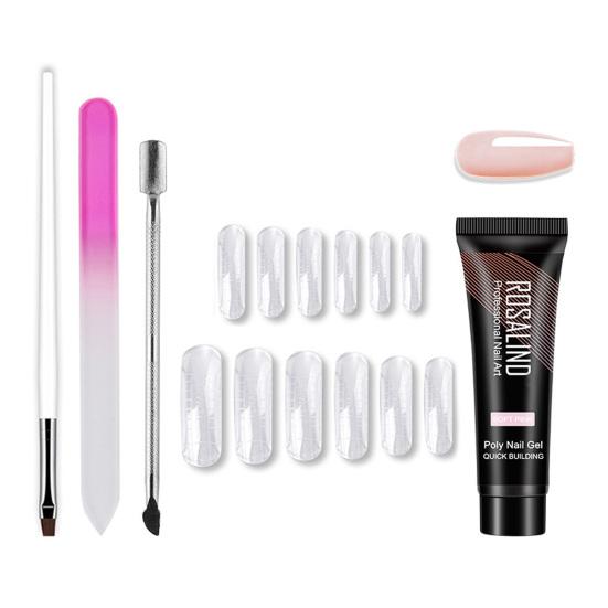 1 Set Nail Patch Gel Fast-Drying Strong Stickiness Reusable Good Semi-Permanent DIY Art Fast Builder Polish Salon