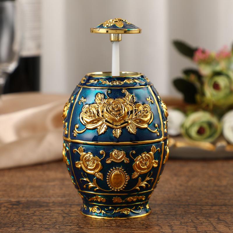 Toothpick Dispenser Case Automatic Retro Pop Up Toothpick Holder Storage Organizer Container Decoration for Home Decoration