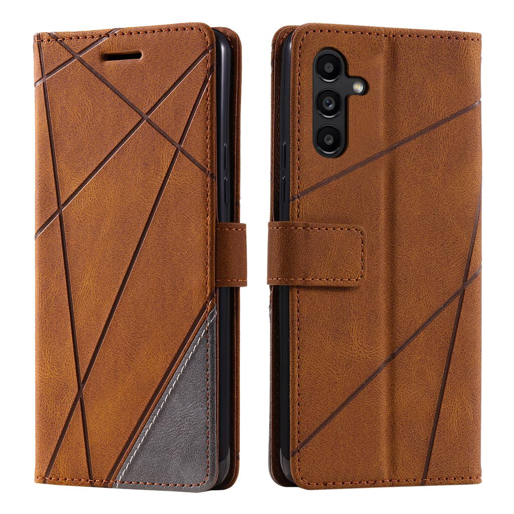 For Samsung Galaxy A35 5G Phone Stand Cover Anti-Scratch PU Leather Wallet Mobile Phone Case