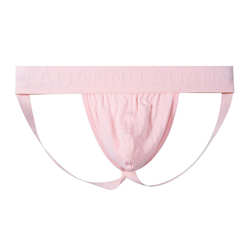 Men's Modal T-Back Thongs, Breathable Low Rise Underwear with Hip Lifting Support, Comfortable Elastic Jockstrap Style Panties