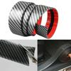 Car Stickers Doorsill Bumper Threshold Step Carbon Fiber Protector Guard Strip Sticker Anti Scratch Strips Film Universal