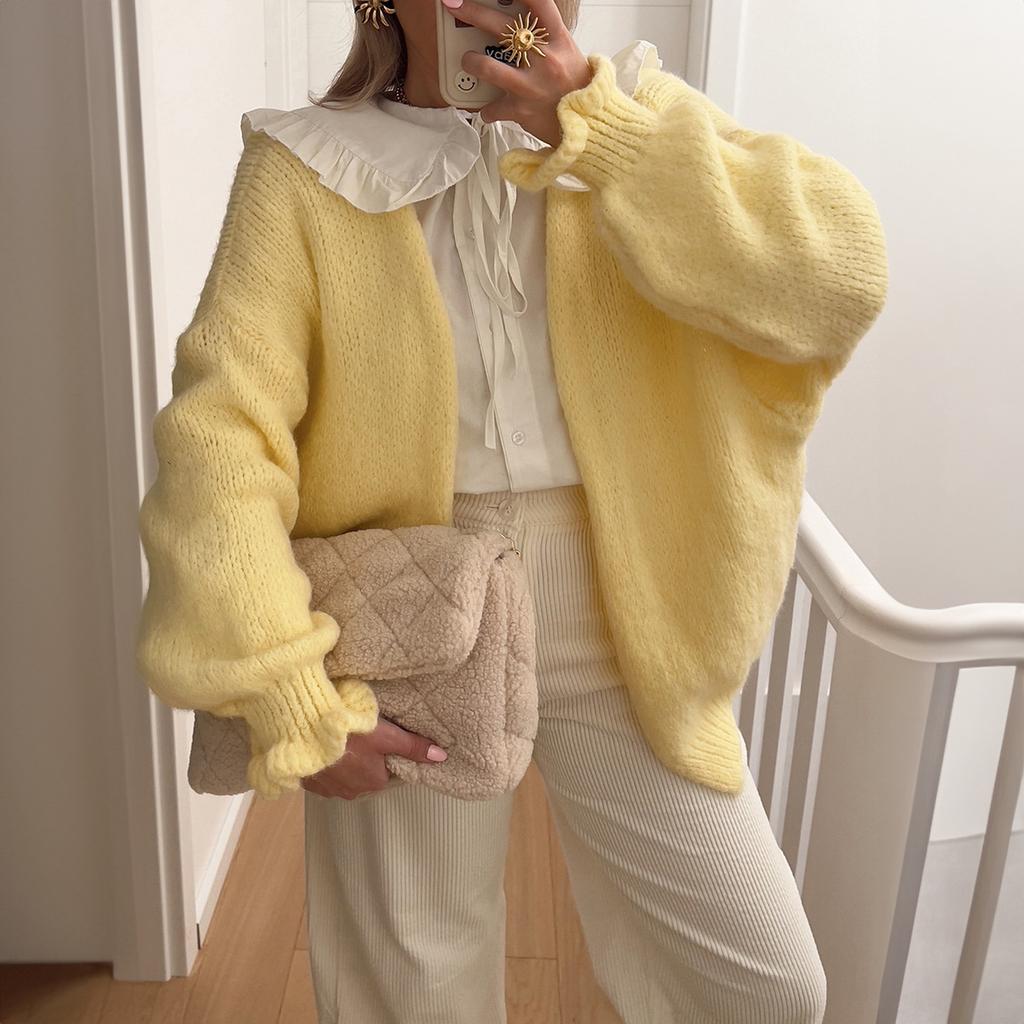 Casual Solid Color Long-sleeved Shirt Tops and Sweaters for Women 2025 Autumn and Winter