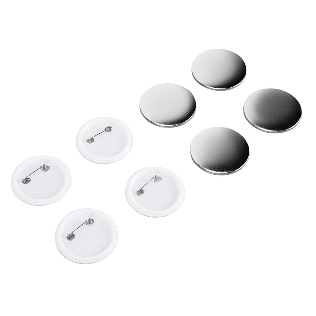 100 יחידות כיסוי אחורי לתג פח פלסטיק בסיס מניעת חלודה יציב כלי לתג DIY לחג המולד יום הולדת