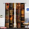 Set Of 2 Flat Printing Unsalable Pography Banner African Patchwork Style Durable Polyester Without Electricity Wall Decor Curtain Made