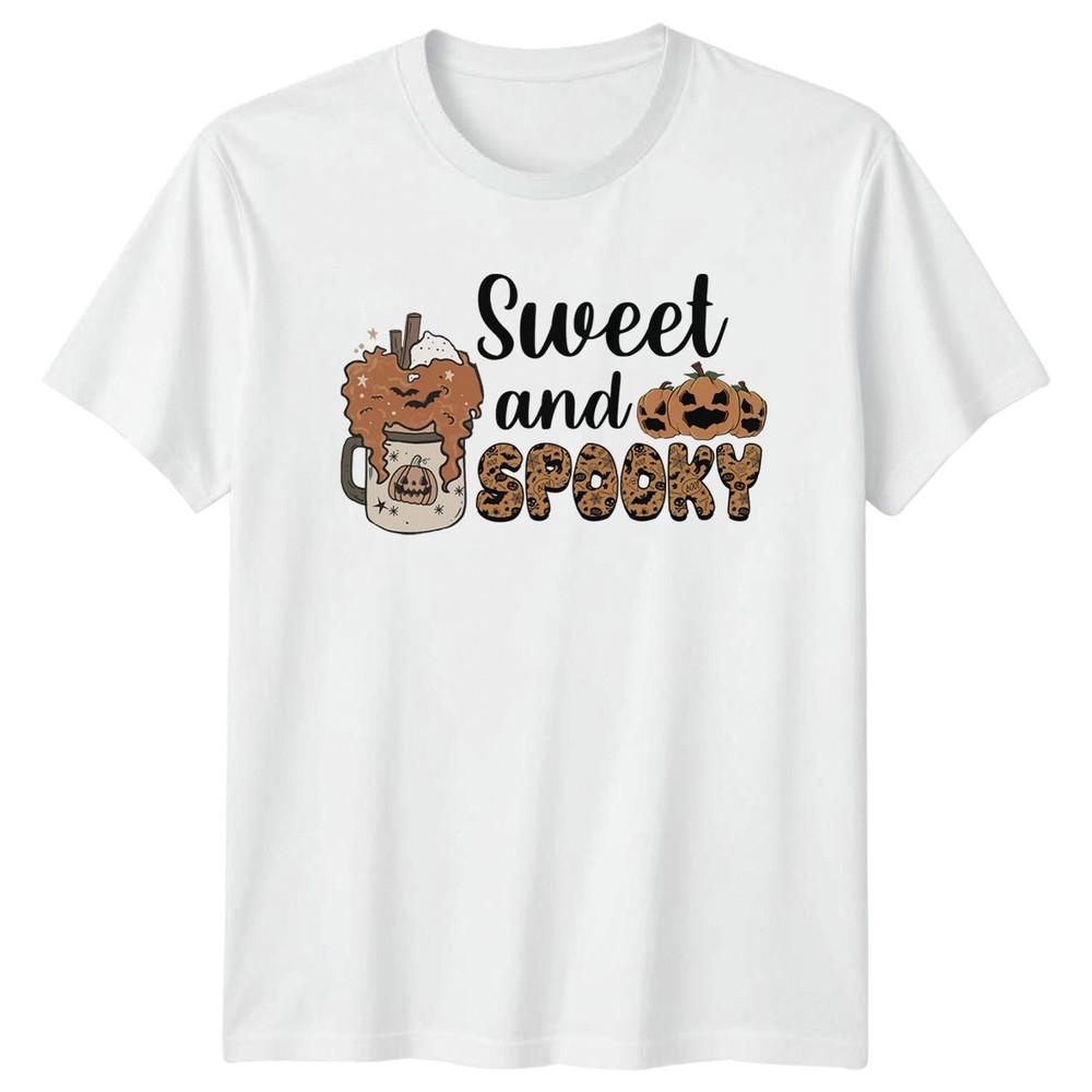 Sweet And Spooky Unisexs TShirt Coffee Halloween Gift For Her S