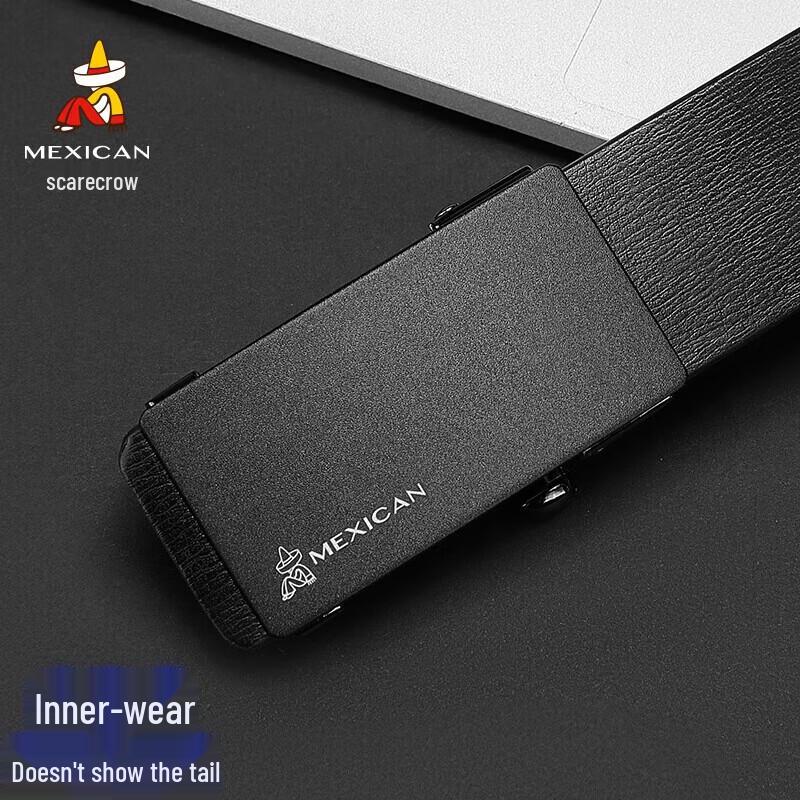 Мужской автоматический кожаный ремень Scarecrow 115cm