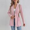Spot European and American women's clothing elegant fashion temperament commuter slim suit jacket woolen suit jacket