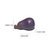 Purple Sand Eggplant Tea Pet Vegetable Shape Art Handmade Bionic Plant Handmade Realistic Tea Pet Decoration Table Decor