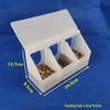 White Three-Hole Feeder Box (with Divider)