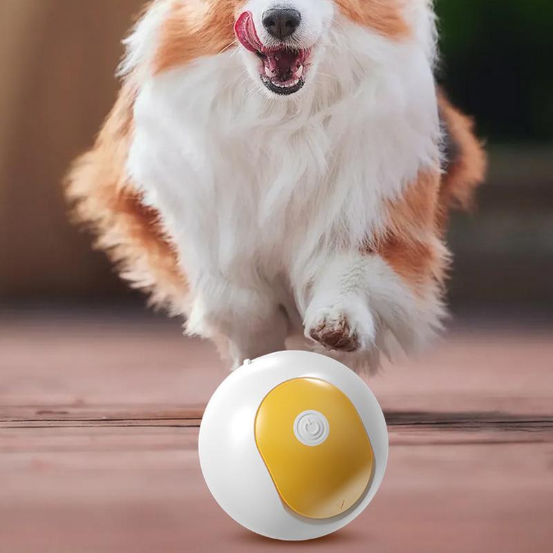 

Dog Treat Ball Toy Dog Snack Dispensing Balls Self-entertainment Treat Dispenser Dog Toy Electric For Large Cat Medium Dogs белый