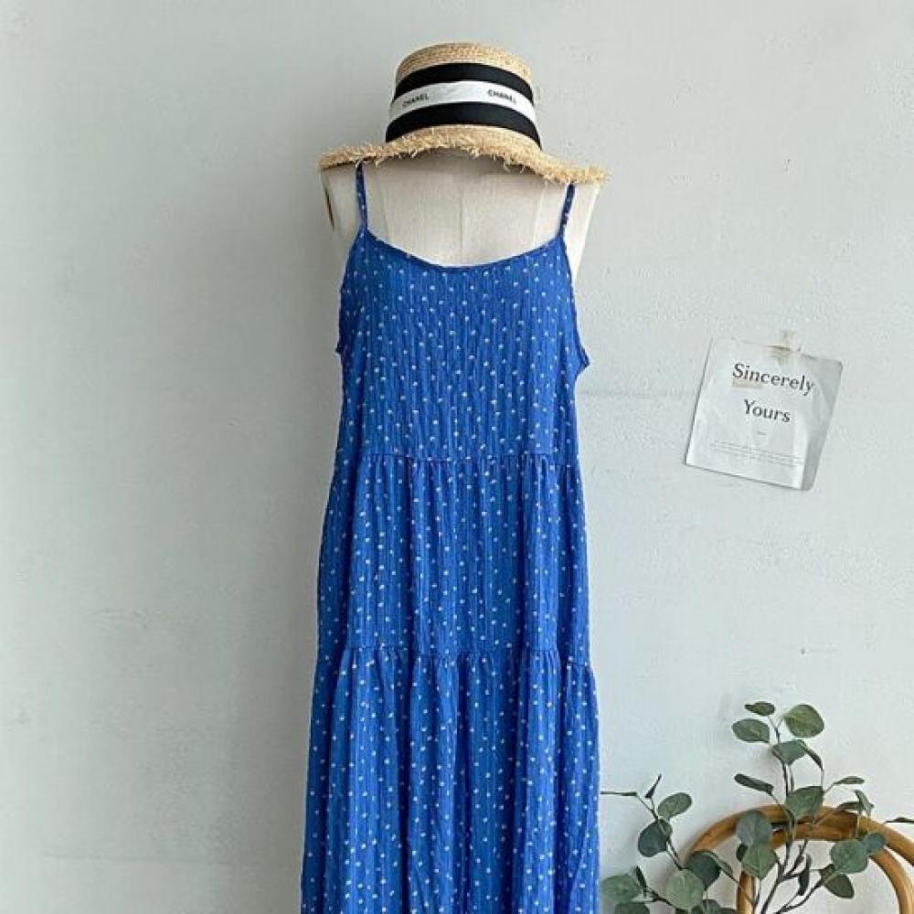 Mizqz Women Summer Flower Bustier Long Dress 3color
