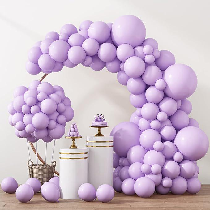 Conjunto de Balões Macarons Matte e Metálicos para Decorações de Festa de Aniversário Multicena