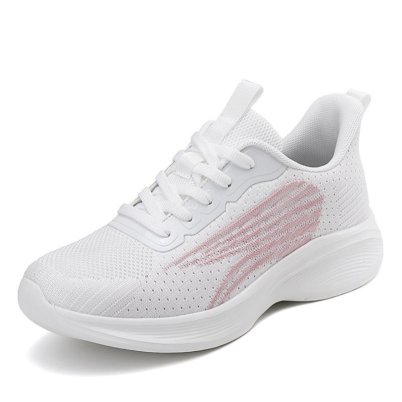 

Женская обувь новая спортивная повседневная обувь на мягкой подошве из летучего трикотажа кроссовки женские 35 белый
