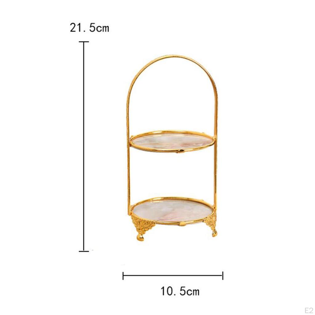 Cake Display Plate Serving Tray Luxury Stand Cupcake Holder for Anniversary Celebr Wedding