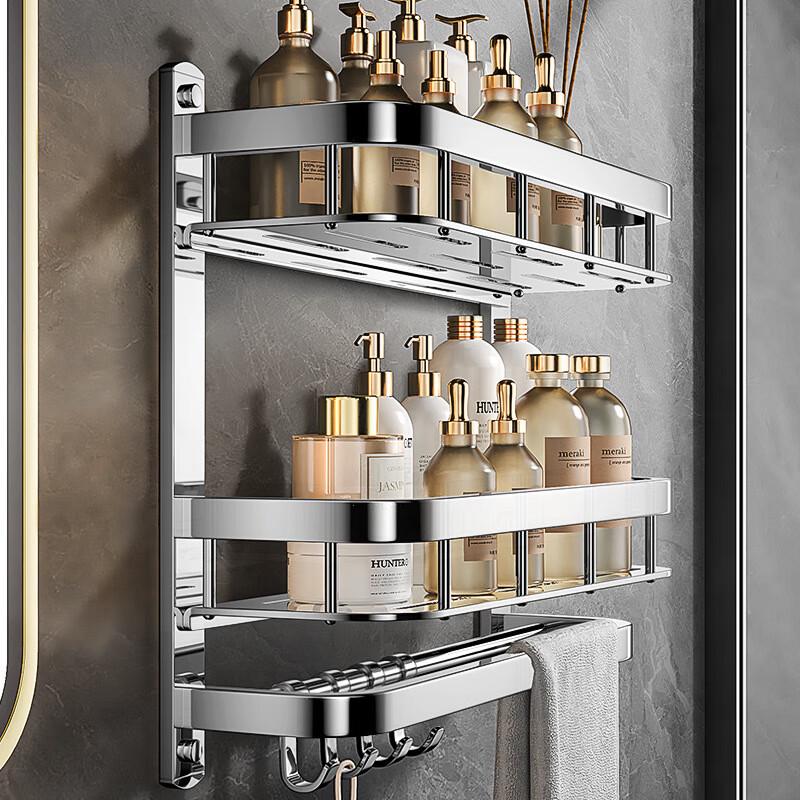 miflame Punch-Free Bathroom Shelf
