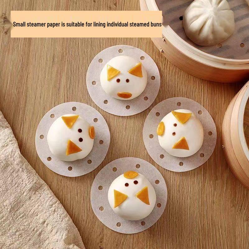 ZISIZ Round Non-Stick Disposable Steamer Liners