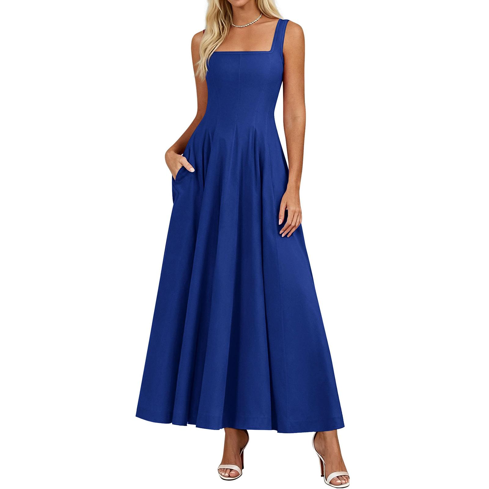 

Ladies Casual And Fashionable Dress, Long Skirt L синій