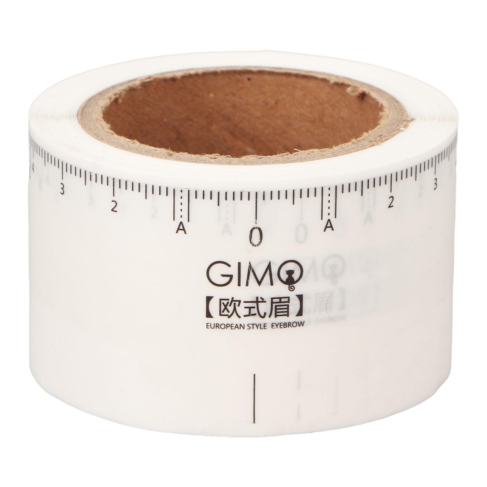 

50pcs Eyebrow Stencils Ruler Adhesive Disposable Transparent Microblading Map Ruler Sticker