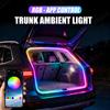 Dynamic Flowing Car Trunk RGB LED Strip High-Brightness Wiring Automatic Sensing Tailgate Light Strip Tool-Free Installation 12V