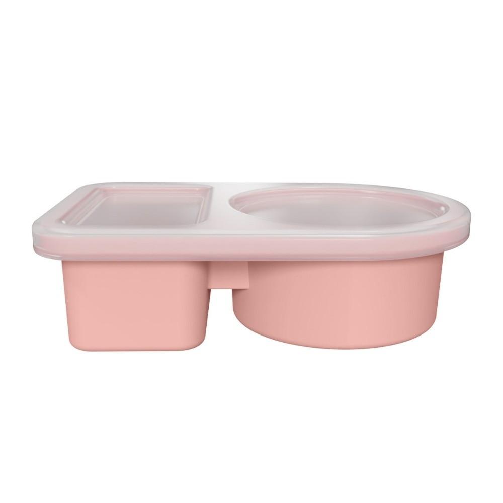 

with Lid Silicone Lunch Box Leak Proof Food Storage Container New Silicone Sauce Box Picnic помаранчевий/рожевий
