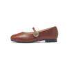 Red Mary Jane Shoes New Summer French Ballet Single Shoes Temperament Soft-soled Small Leather Shoes