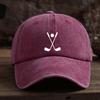 Golf Club Print Baseball Hat Fashionable and Versatile Peaked Cap Outdoor Anti-hat Trend