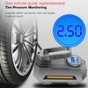 Portable Air Compressor Tire Inflator Bright Emergency Flashlight For Travel Boat Car Tire Pump Pressure Gauge (150 Psi 12V DC)