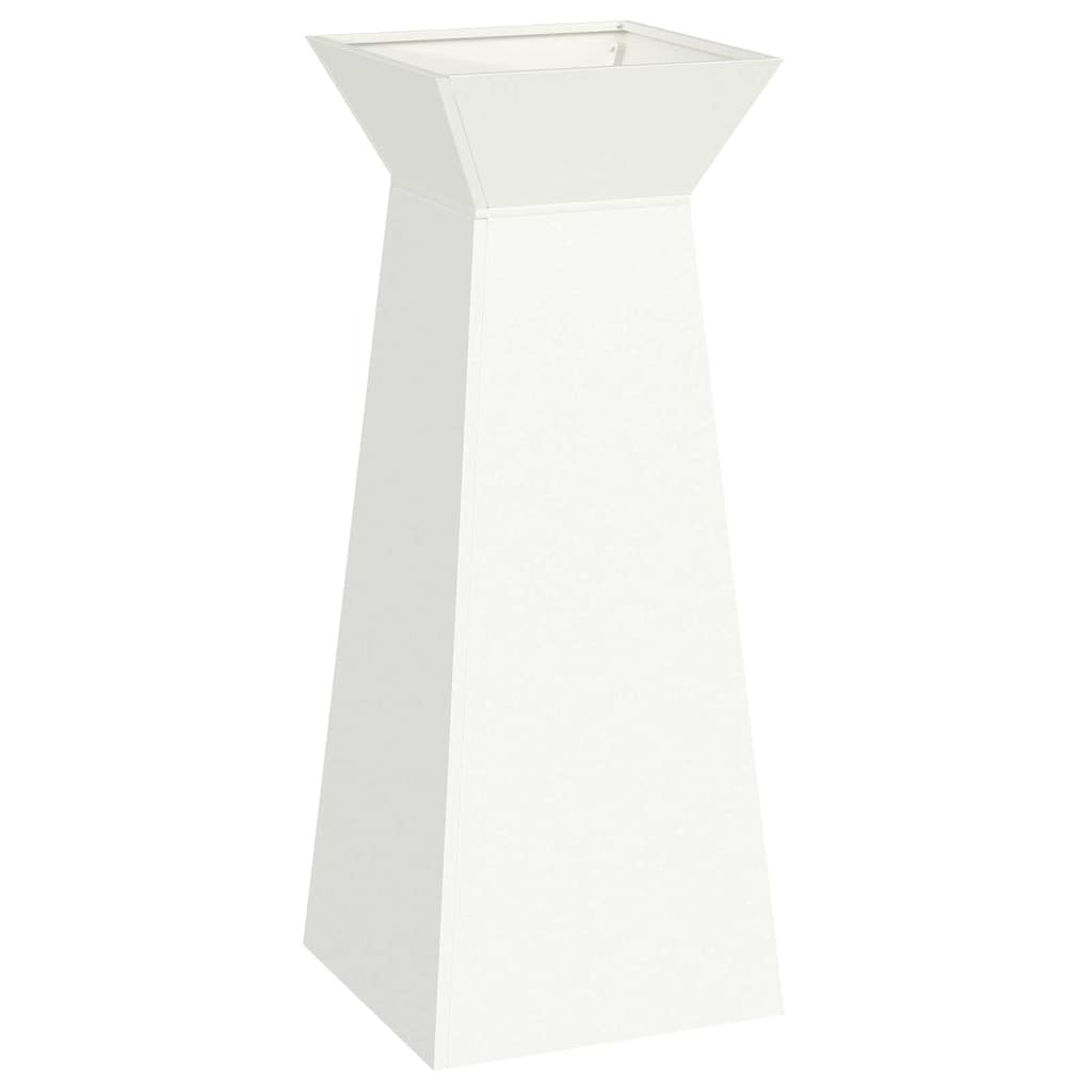 Column Planter White 40 x 40 x 100 cm