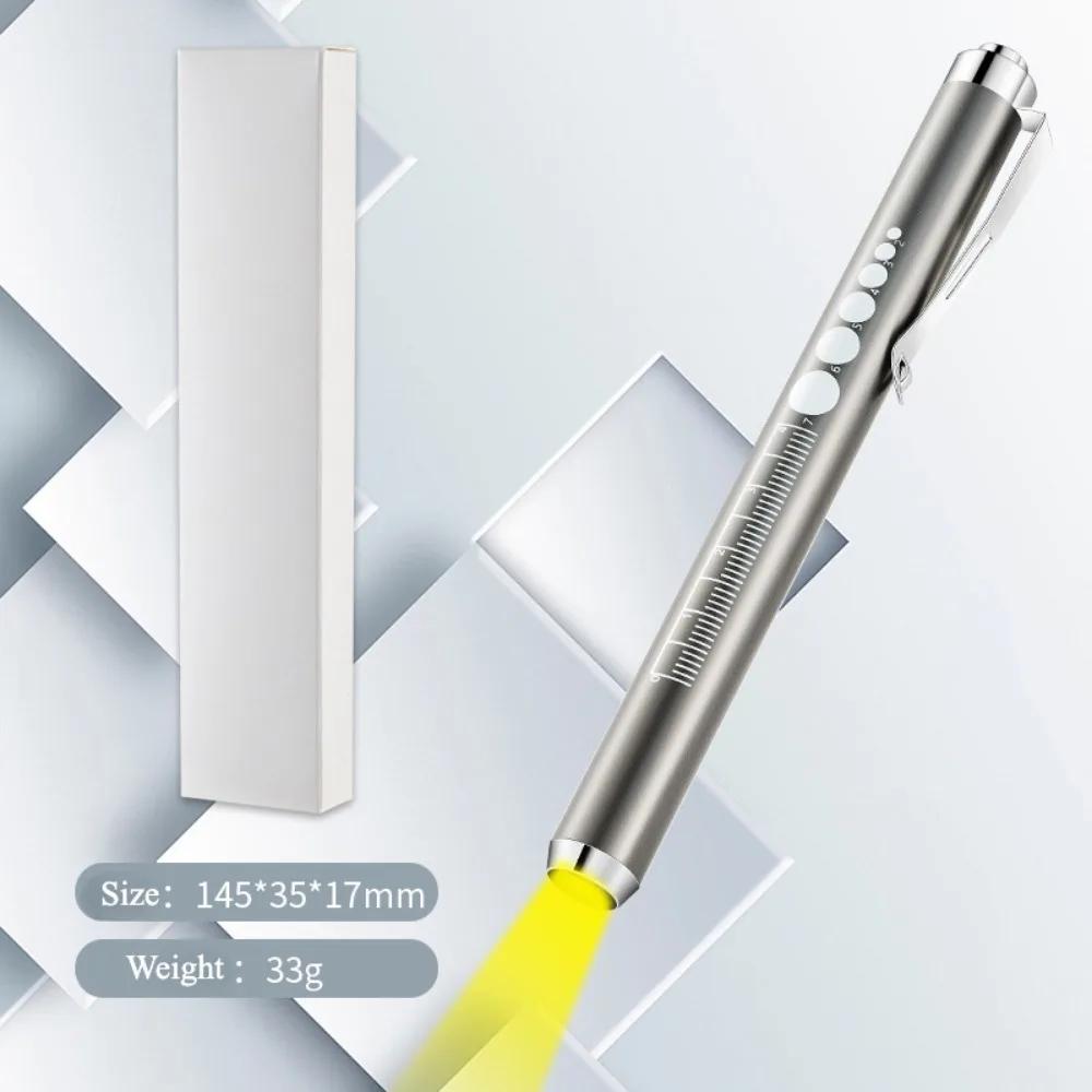 Mini Portable Medical Nurses Penlight Medicals with Clip Flashlight with Clip Water-Resistant Reusable LED Pocket Torch