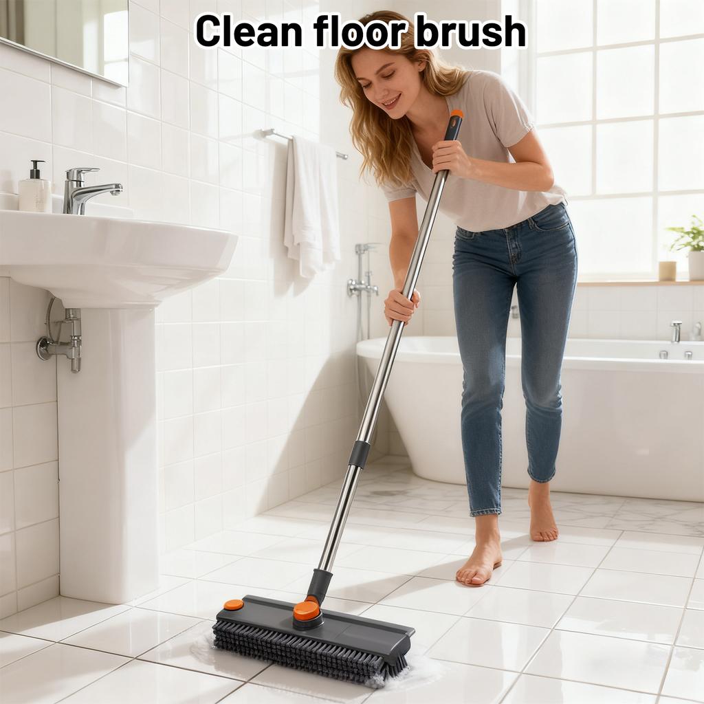 Hard Bristle Floor Brush For Home Bathroom; No-dead-angle Cleaning Brush For Grooves And Gaps In The Bathroom;