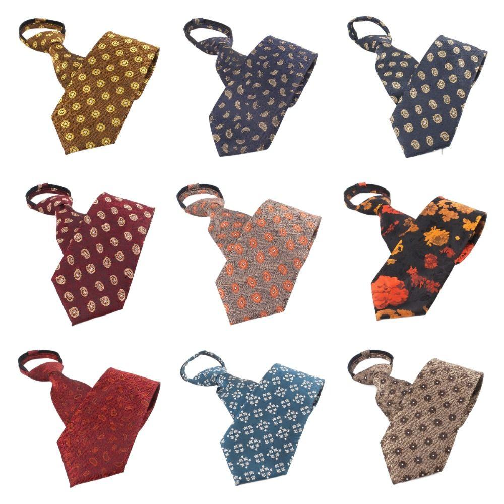 8CM Floral Neck Ties Adjustable Wedding Necktie Men Casual Business Formal Tie Party