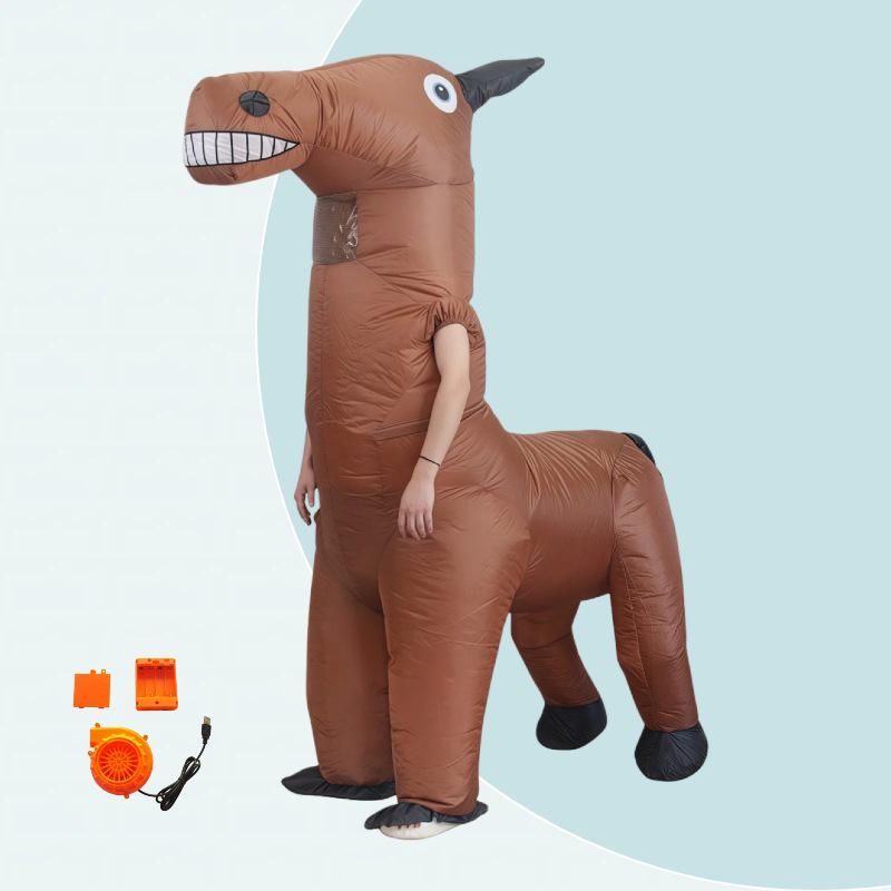 Disfraz Inflable de Caballo Divertido para Festivales y Actuaciones