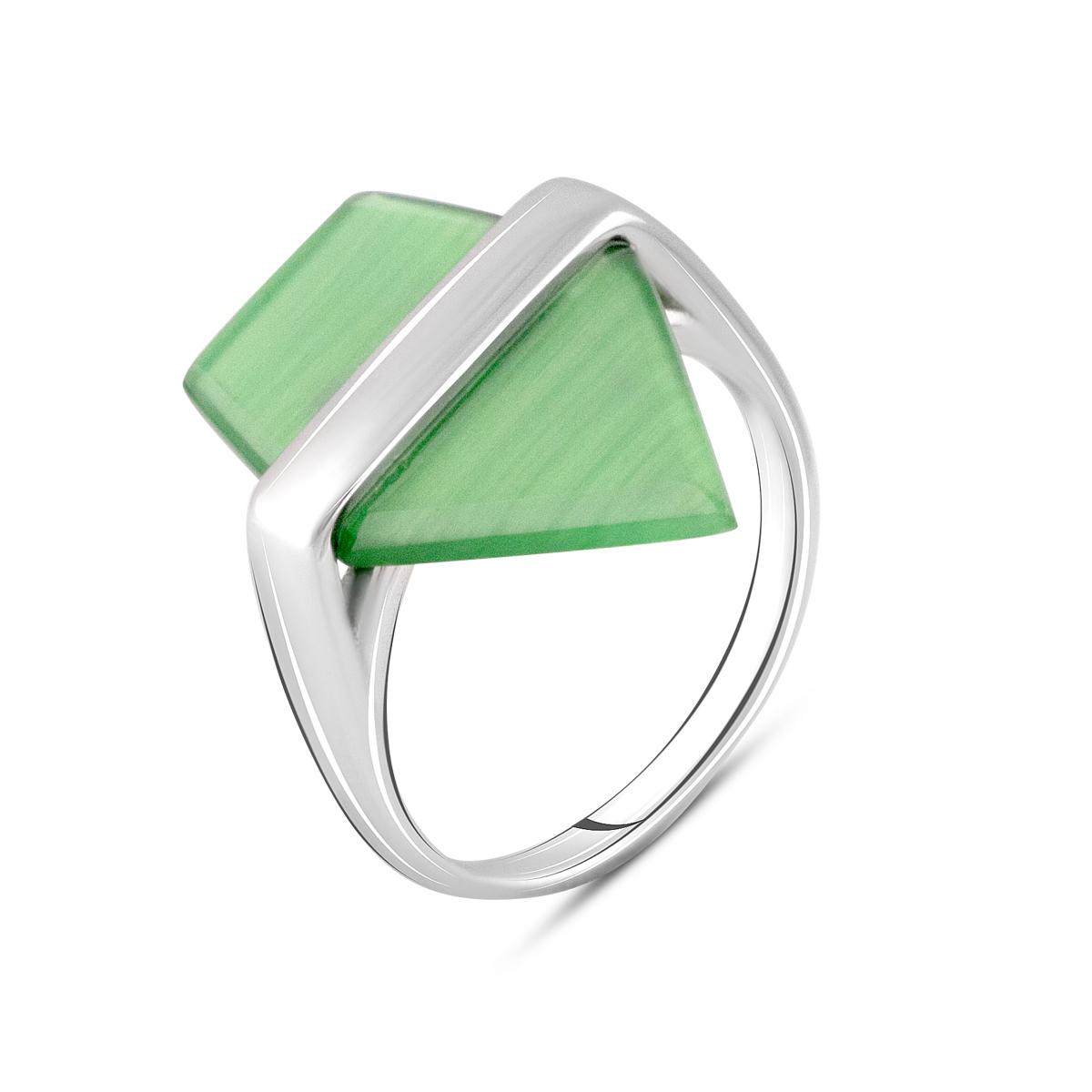 

Срібна каблучка з котячим оком 4.033ct (2107736) 18