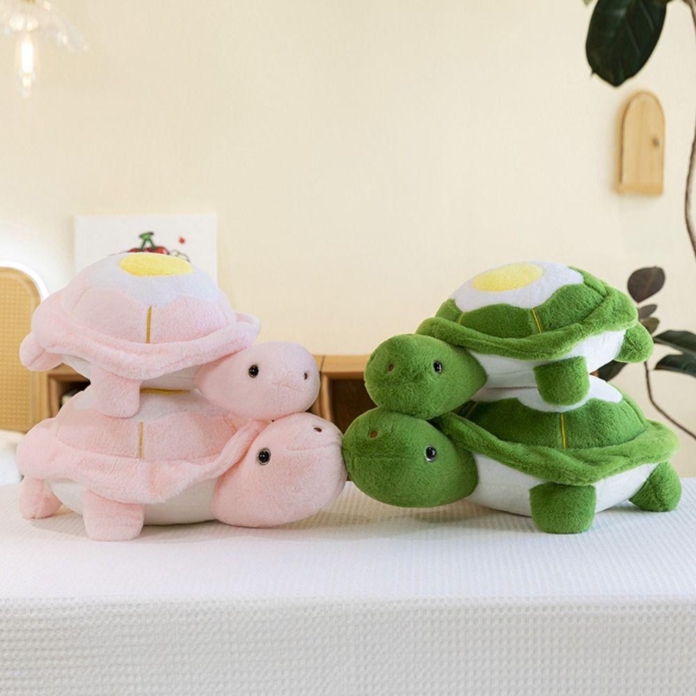 Soft Turtle Stuffed Doll Collection Turtle Animal Doll Poached Egg Tortoise Plush Toys  Car Decor