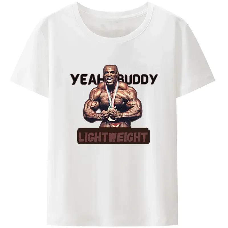 

Одяг для ЗАЛУ Ronnie Coleman Fit Футболка для тренувань для чоловіків Легка Базова Повсякденна Толстовка Новинка Дизайн Смішна XXXXXL темно-сірий колір