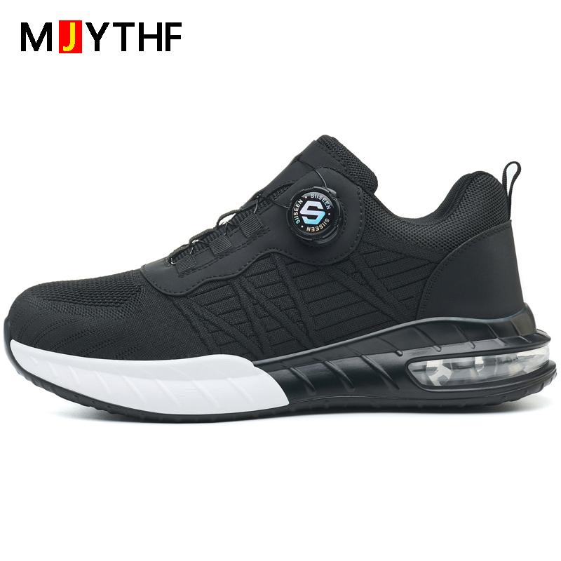 Fashion Security Shoes Anti Smashing Anti Puncture Work Shoes Safety Steel Toe Shoes Men Breathable Comfort Protection Shoes
