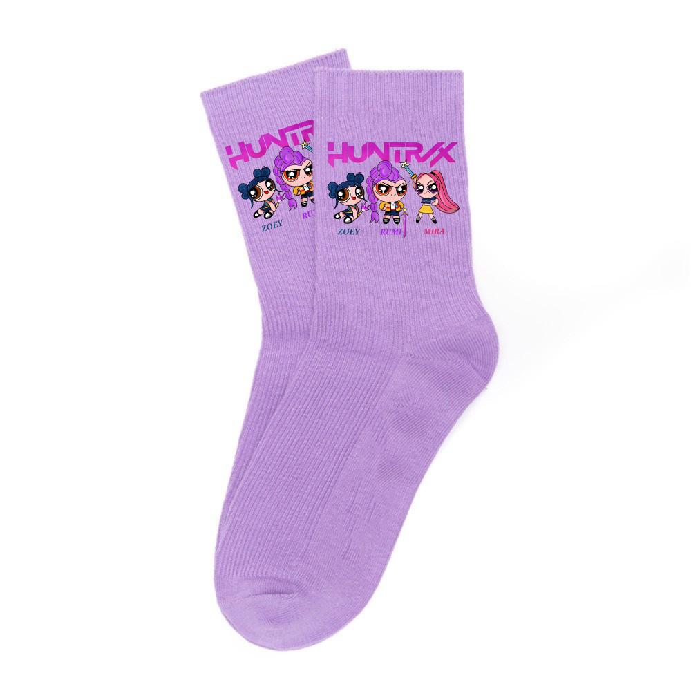 Neueste Kpop-Dämonenjäger-Socken, weich, dick und warm, für Schüler, Outdoor-Sportarten, Herbst, kalte Jahreszeit, Mädchen, wadenlang, Kindergeburtstag, Geschenk