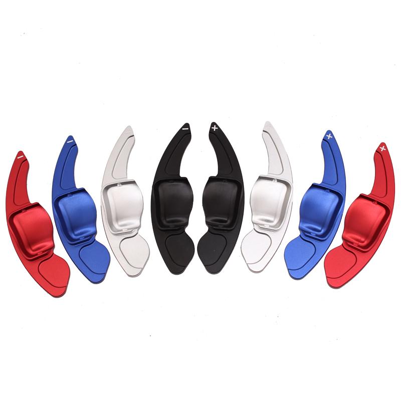 Car Steering Wheel Paddle Extend DSG Direct Shift Gear Paddle Extension For VW Tiguan Golf 6 MK5 MK6 Jetta GTI R20 R36 Blue Red